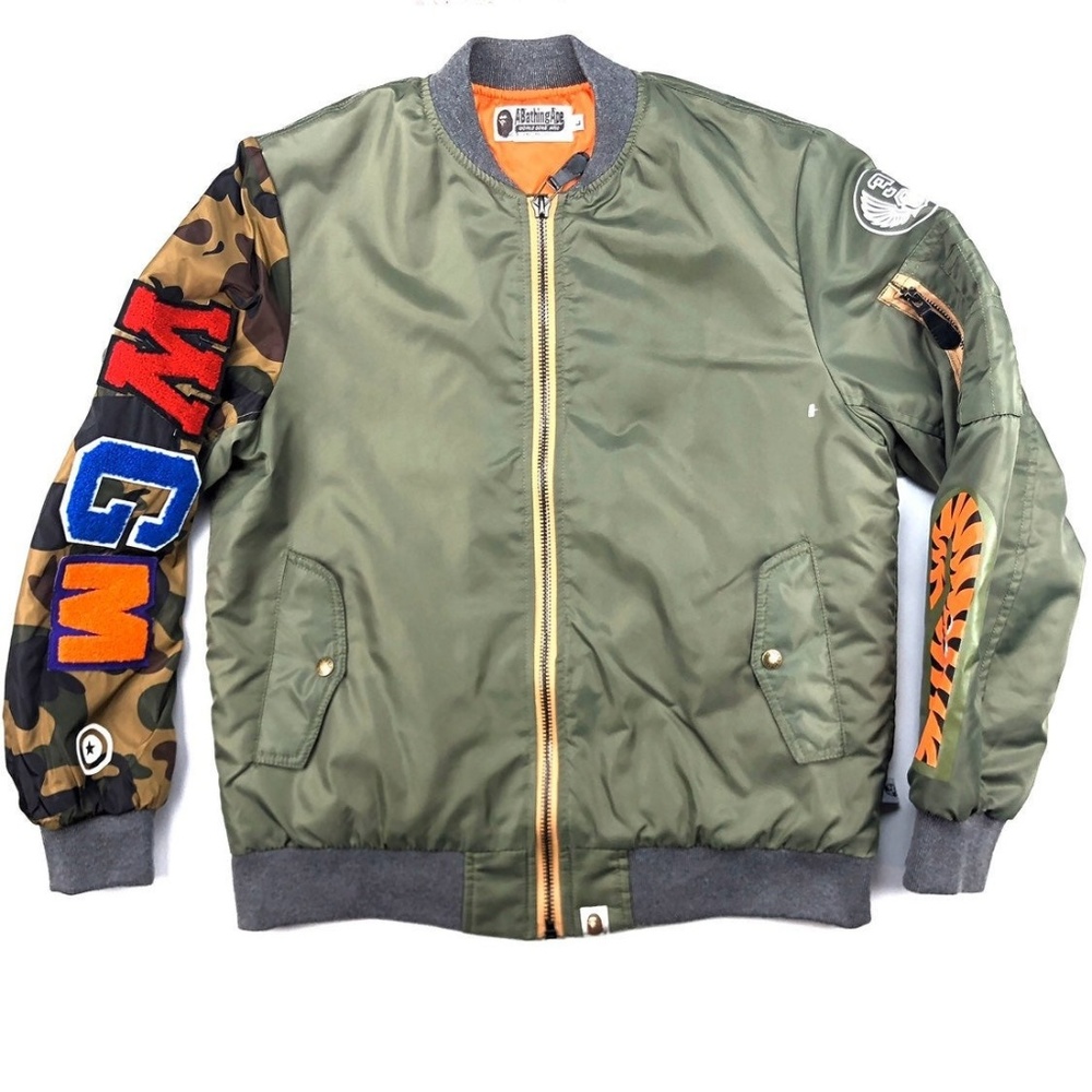 Bape A Bathing Ape Shark Jaw Bomber Jacket